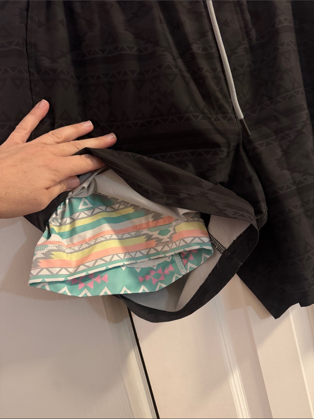 chubbies Black Aztec-Pattern Swim Trunks - Picture 6 of 6